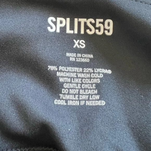 NWOT Splits59 Techflex Monah High-Waist 7/8 Leggings Black/Cloudy Sky Women’s XS - Picture 9 of 9